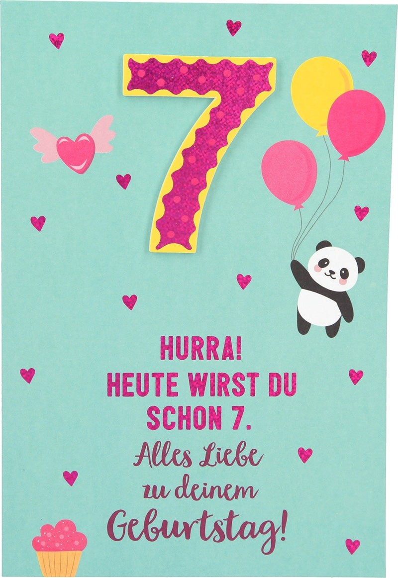 Hurra! Heute wirst du schon 7. Alles... Depesche