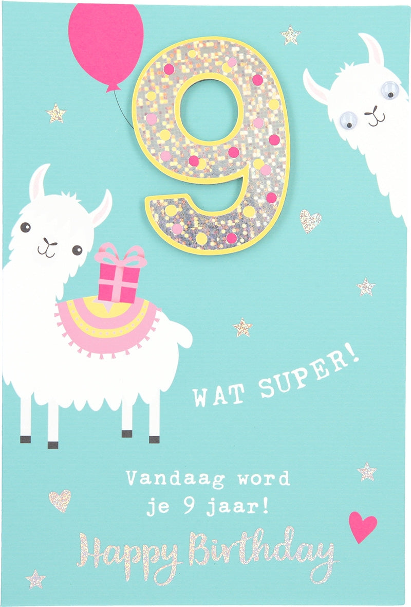 Wat super! Vandaag word je 9 jaar!... Depesche