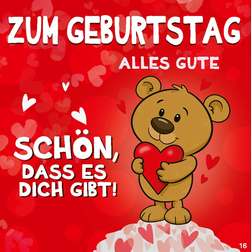 Zum Geburtstag alles Gute. Schön, dass Depesche