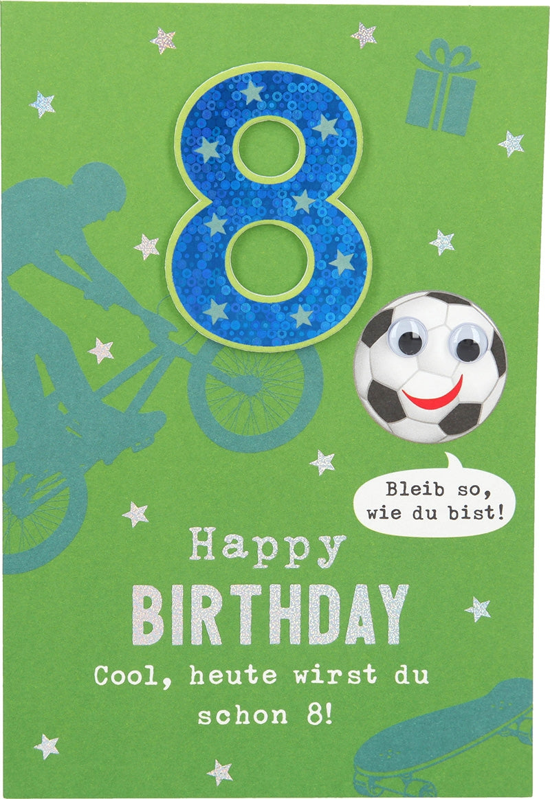 8 Happy Birthday Cool, heute wirst du... Depesche