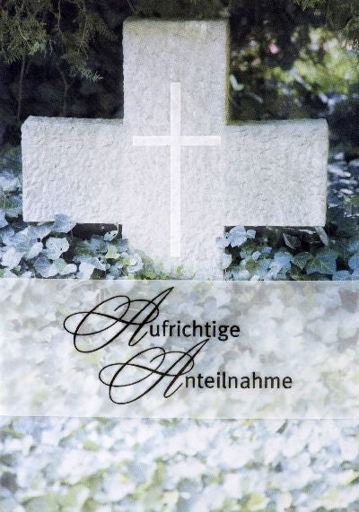 Aufrichtige Anteilnahme Depesche