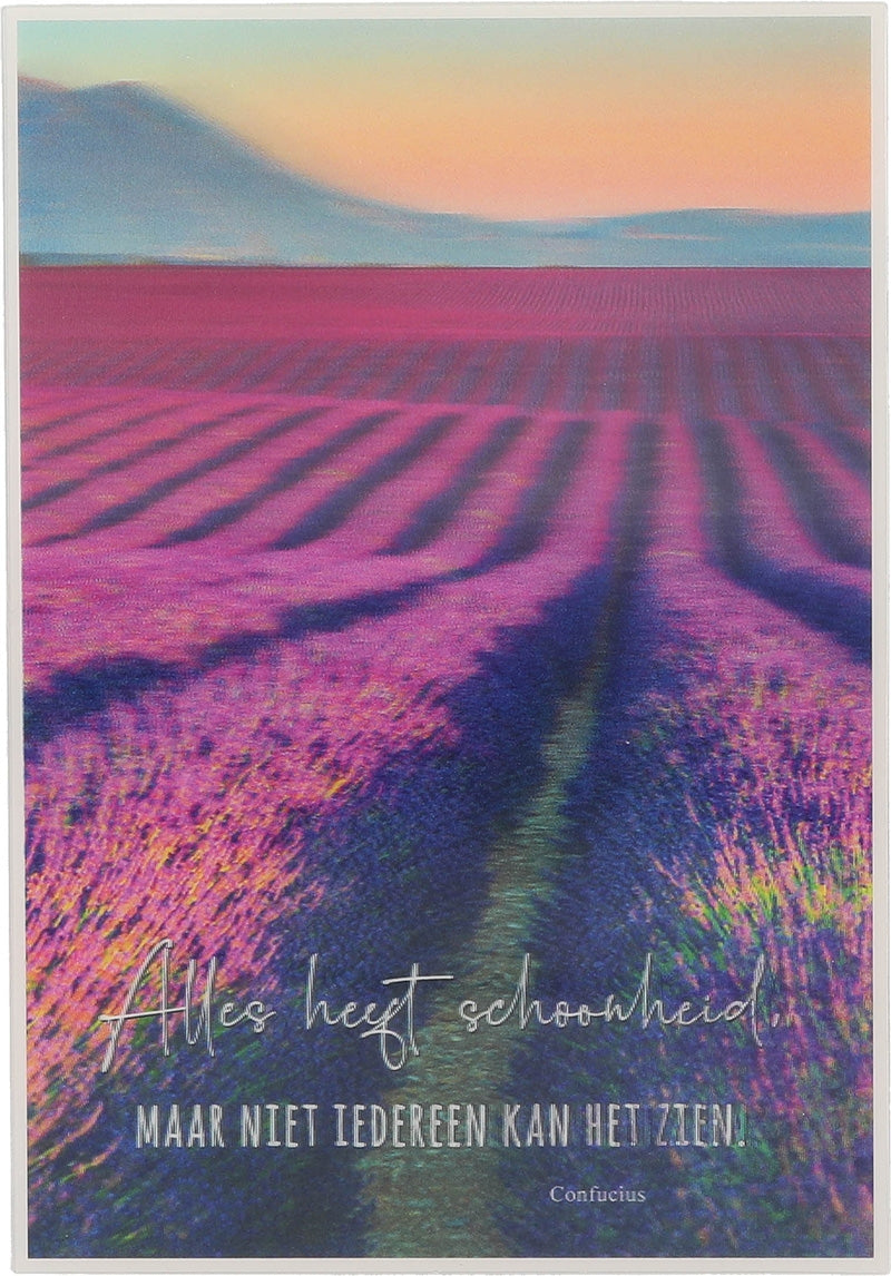 Alles heegt schoonheid, maar niet ... Depesche