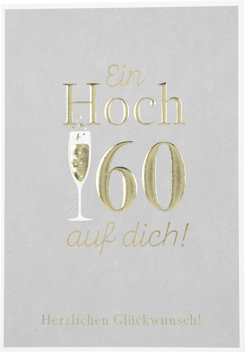 Ein HOCH 60 auf dich! Herzlichen... Depesche