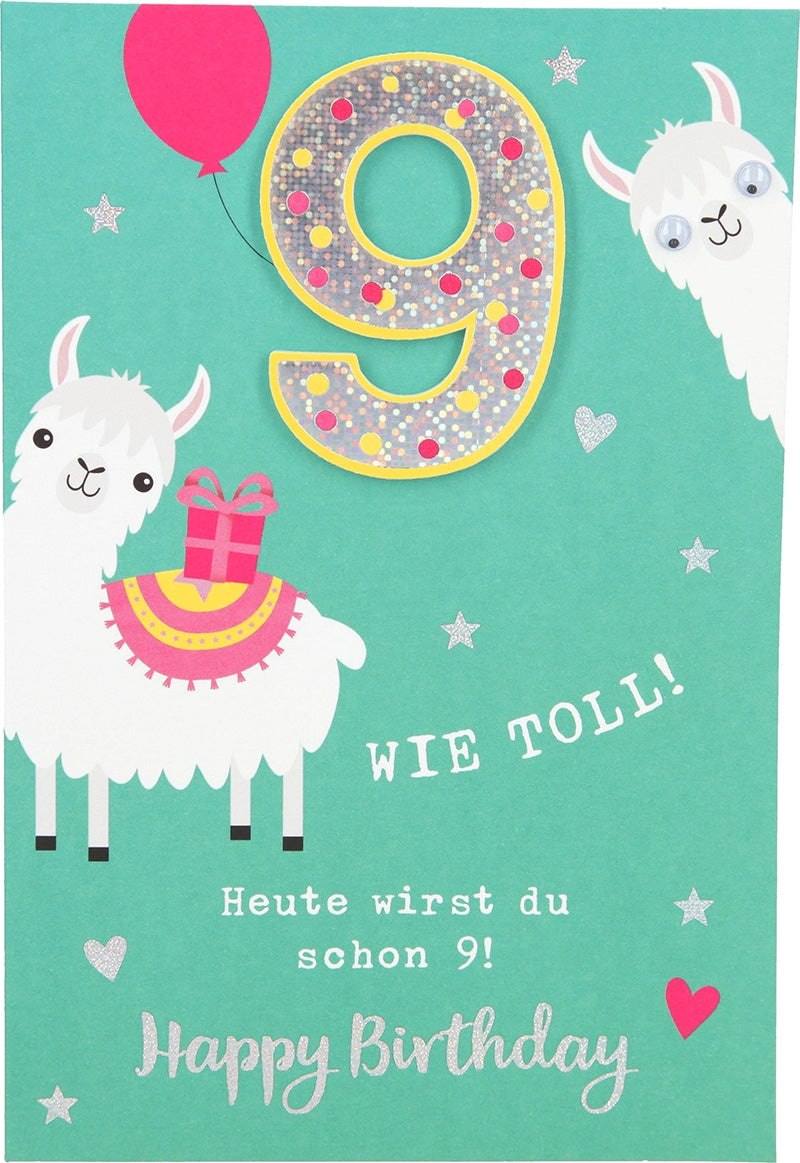 9 Wie toll! Heute wirst du schon 9!... Depesche