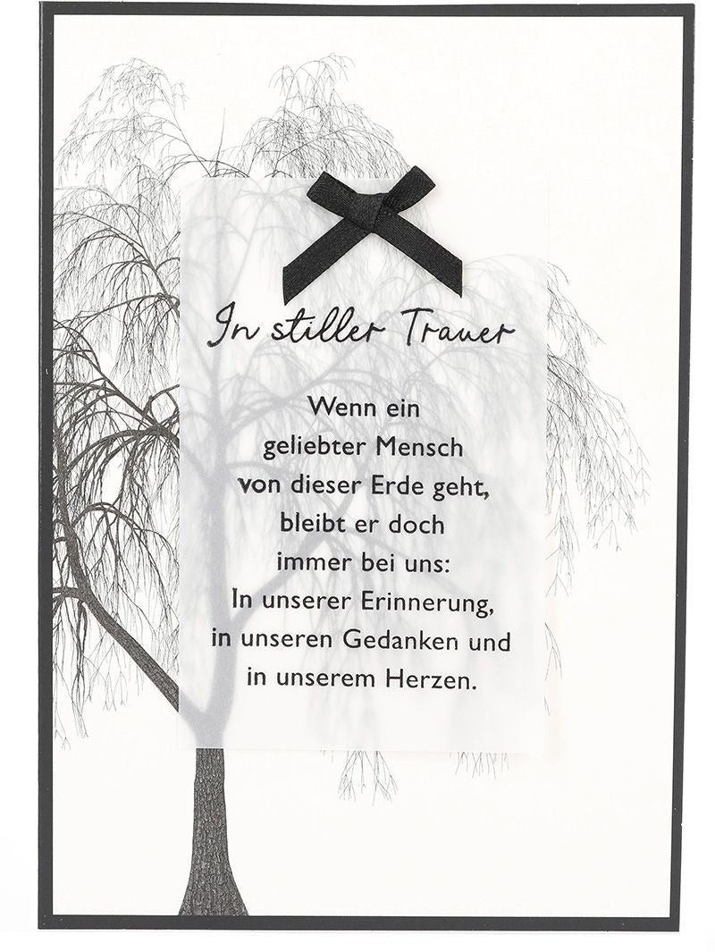 In stiller Trauer - Wenn ein geliebter.. Depesche