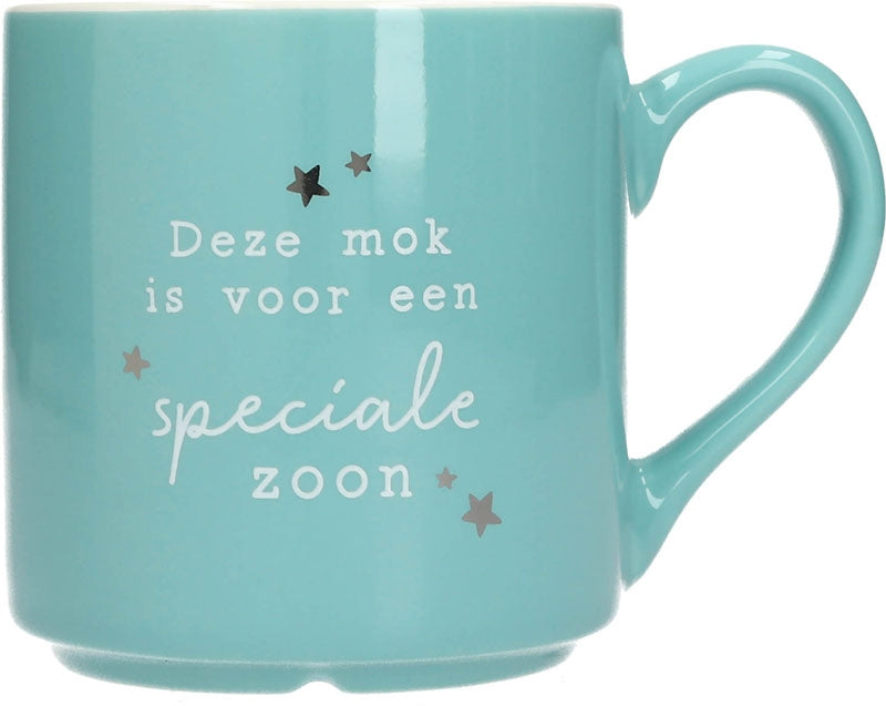 Deze mok is voor een speciale zoon