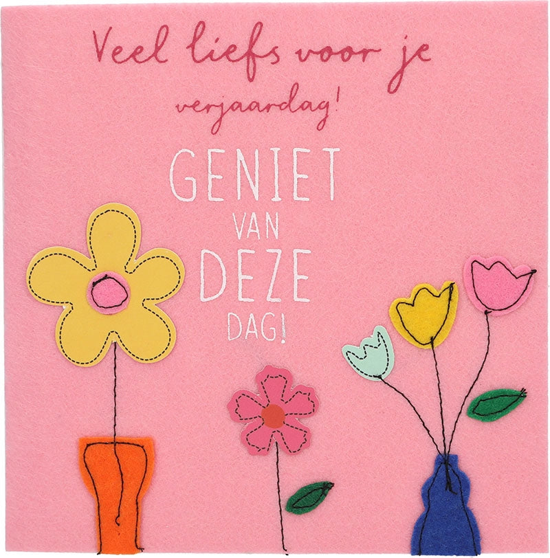 Veel liefs voor je verjaardag! Geniet..
