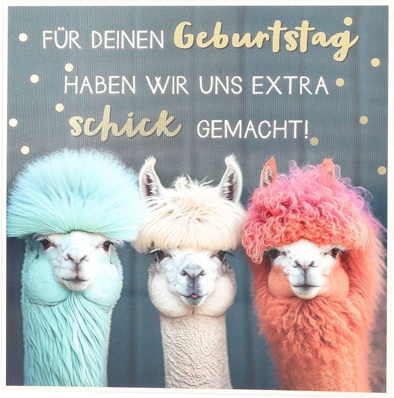 Für deinen Geburtstag haben wir uns ... Depesche