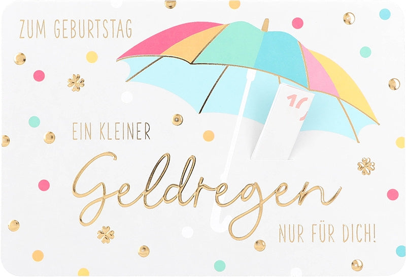 Zum Geburtstag ein kleiner Geldregen... Depesche