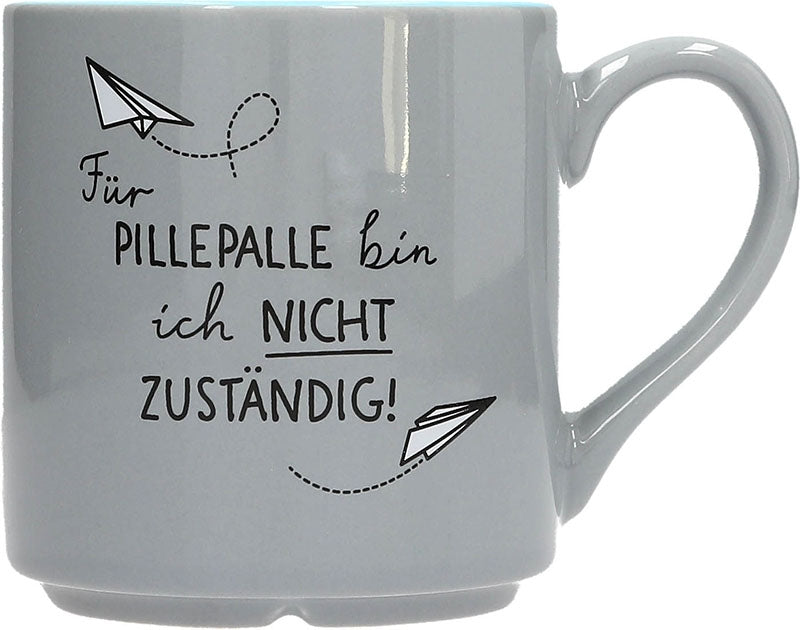 Grijze Porseleinen Mok met Goudfolie - 300 ml