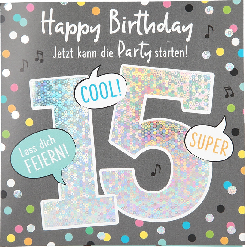 15 Happy Birthday Jetzt kann die Party.. Depesche