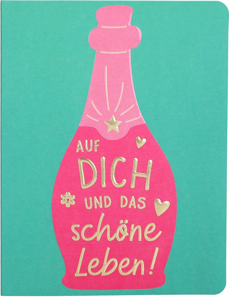 Auf dich und das schöne Leben! Depesche