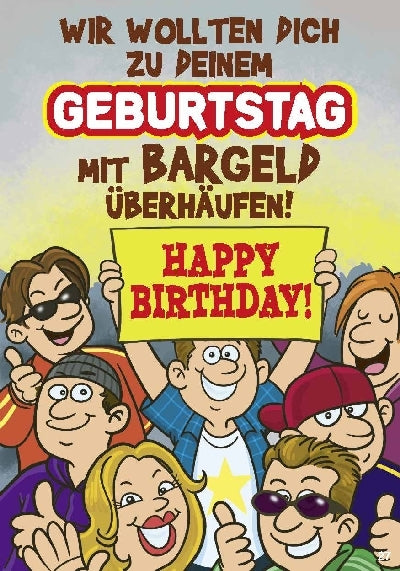 Wir wollten dich zu deinem Geburtstag... Depesche