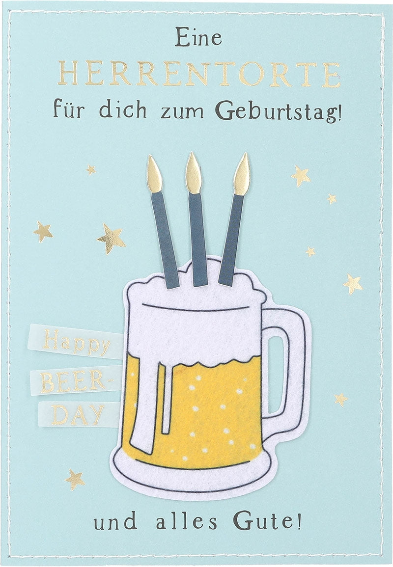 Eine Herrentorte für dich zum Geburtstag Depesche