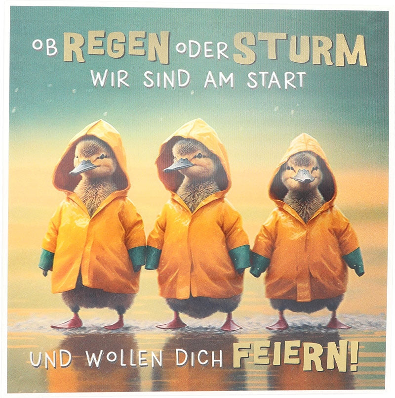 Ob Regen oder Sturm: Wir sind am Start.. Depesche
