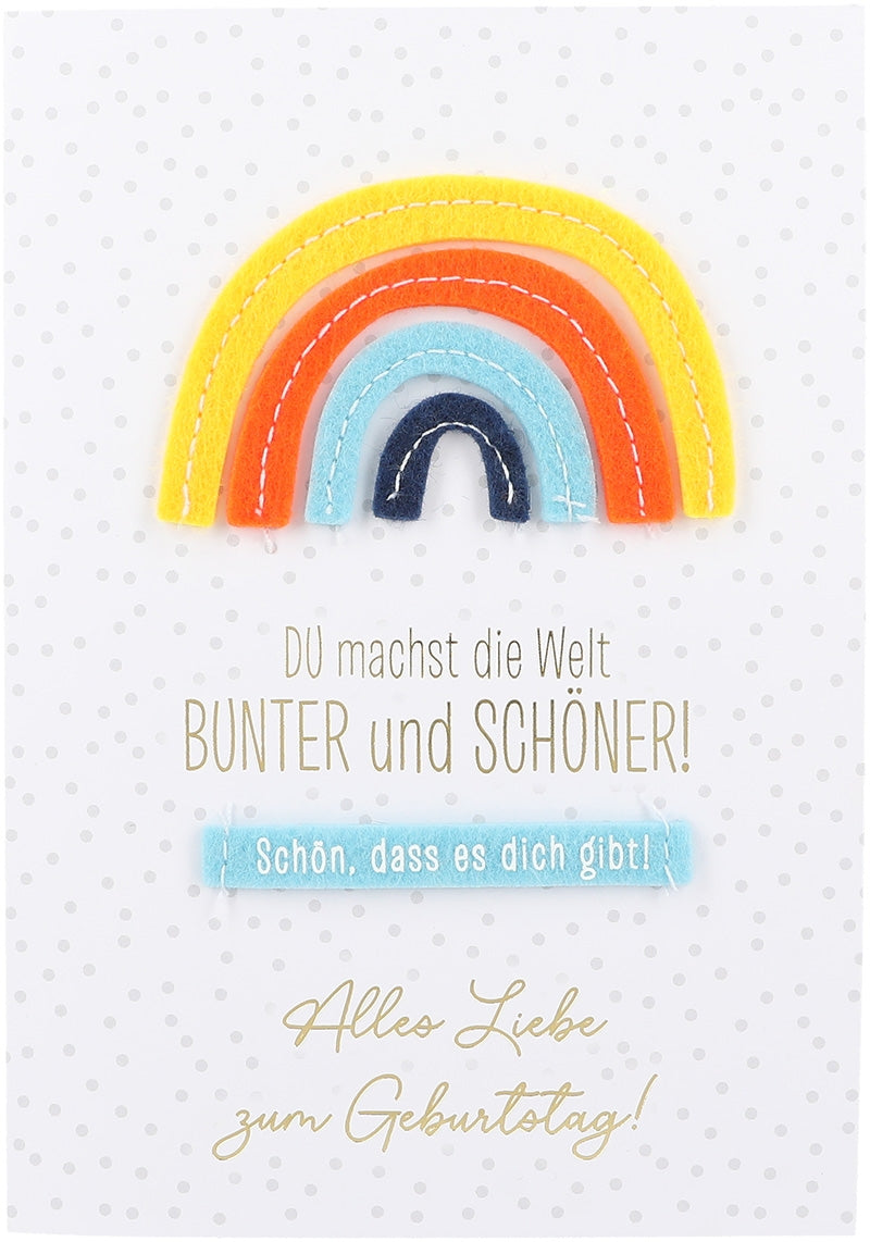 Du machst die Welt bunter und schöner! Depesche
