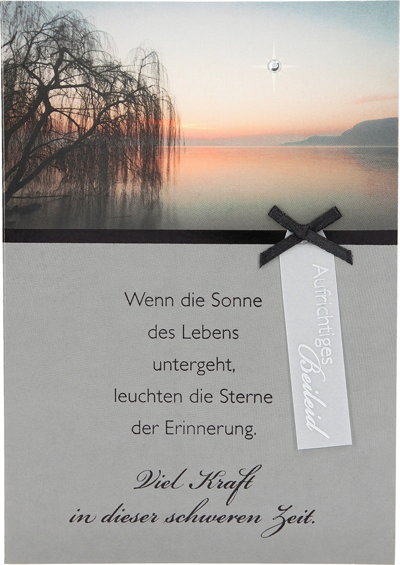 Wenn die Sonne des Lebens untergeht, ... Depesche