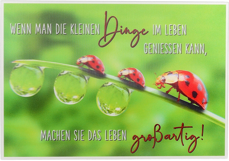 Wenn man die kleinen Dinge im... Depesche