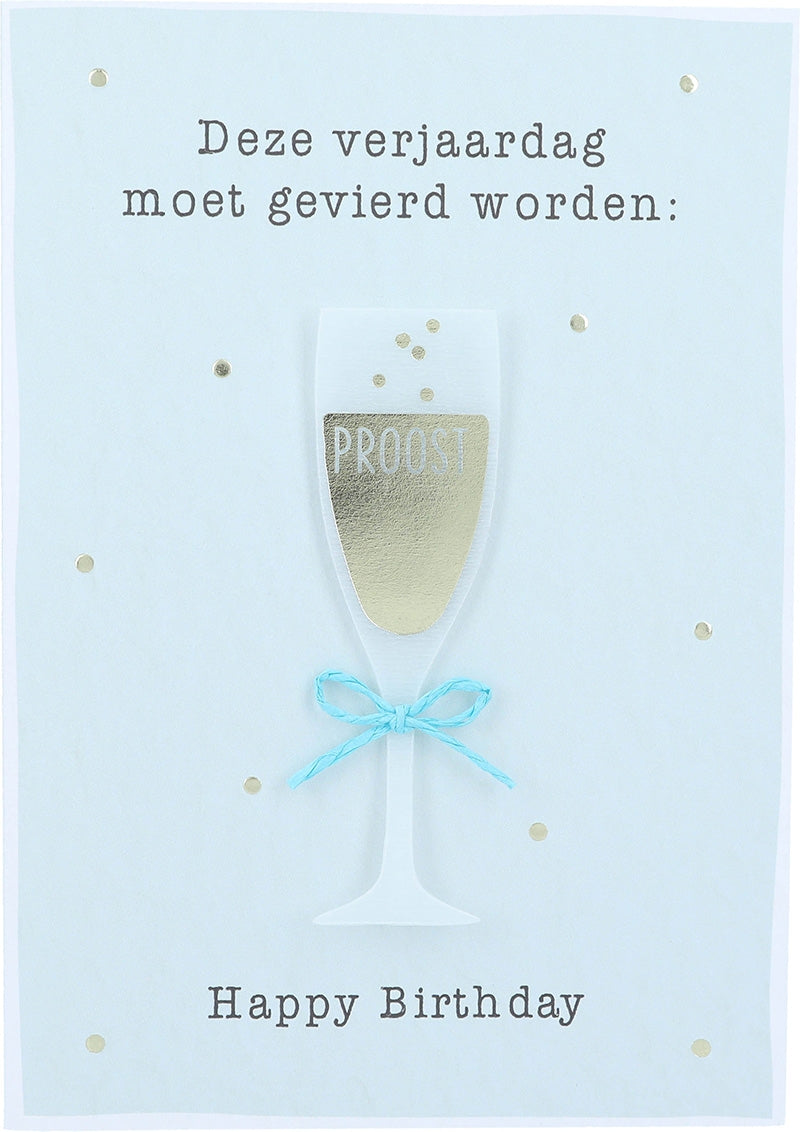 Deze verjaardag moet gevierd worden:... Depesche