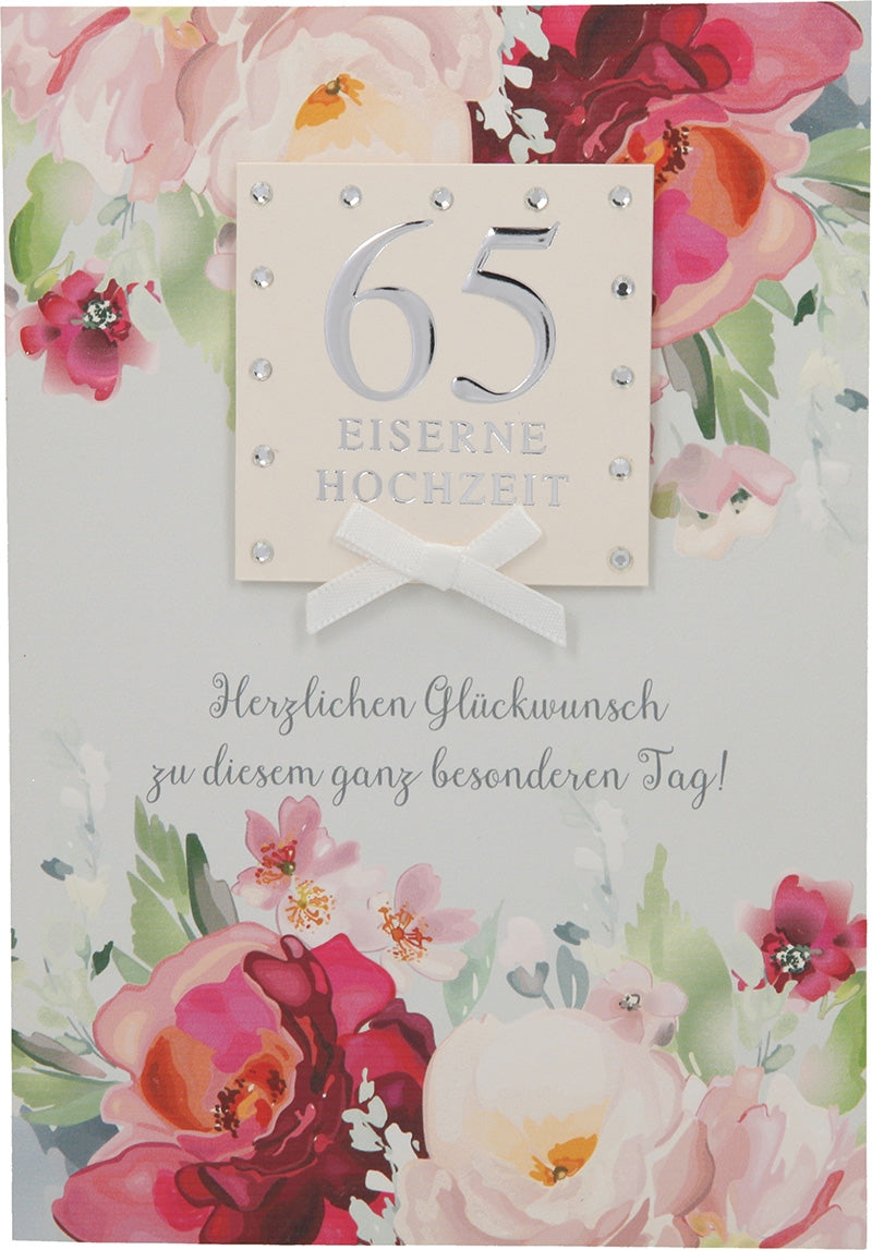 65 Eiserne Hochzeit Herzlichen Glückwuns Depesche