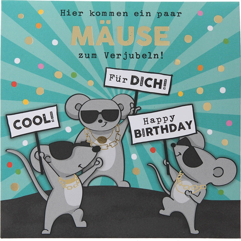 Hier kommen ein paar Mäuse zum... Depesche