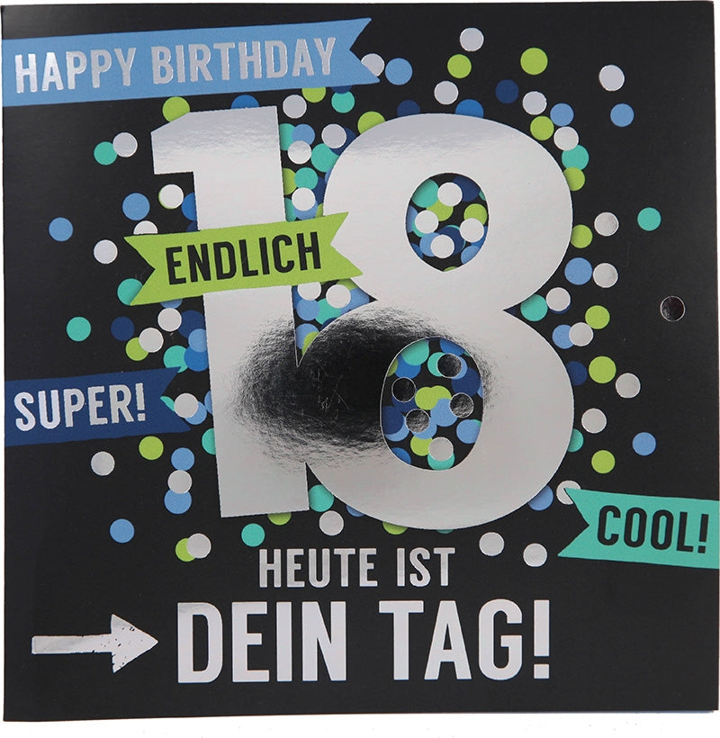 Happy Birthday 18 Endlich Super! Cool!.. Depesche
