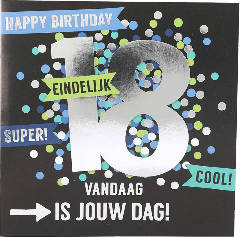 18 Happy Birthday Eindelijk Super! Cool! Depesche