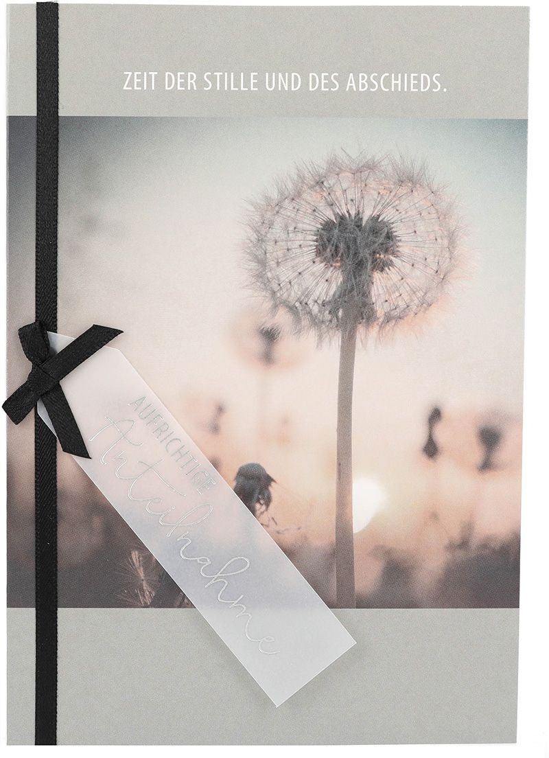 Zeit der Stille und des Abschieds. Depesche