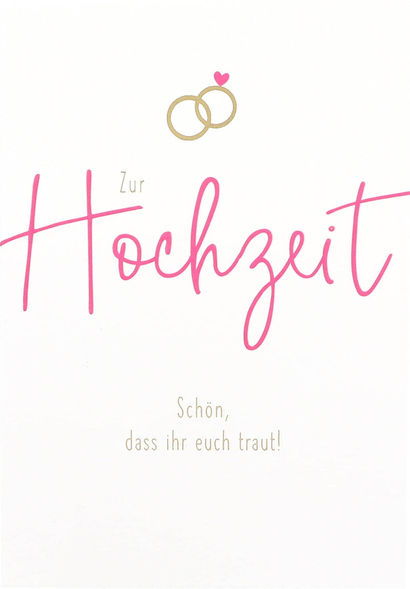 Zur Hochzeit Schön, dass ihr euch traut! Depesche