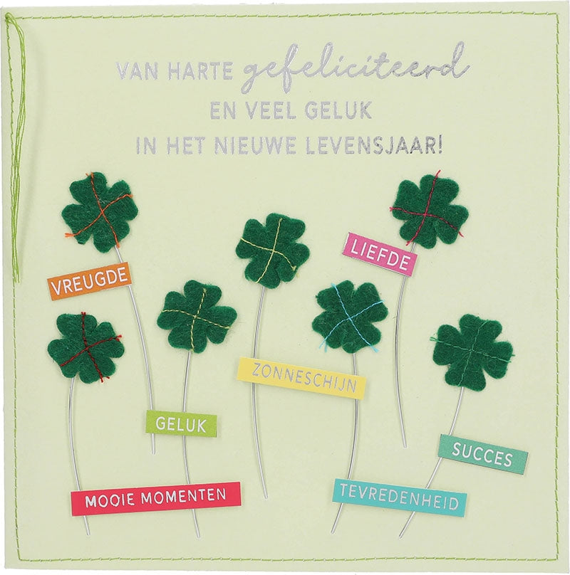 Van harte gefeliciteerd en veel geluk...