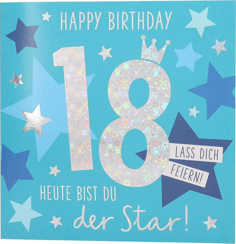 Happy Birthday 18 Heute bist du der Star Depesche