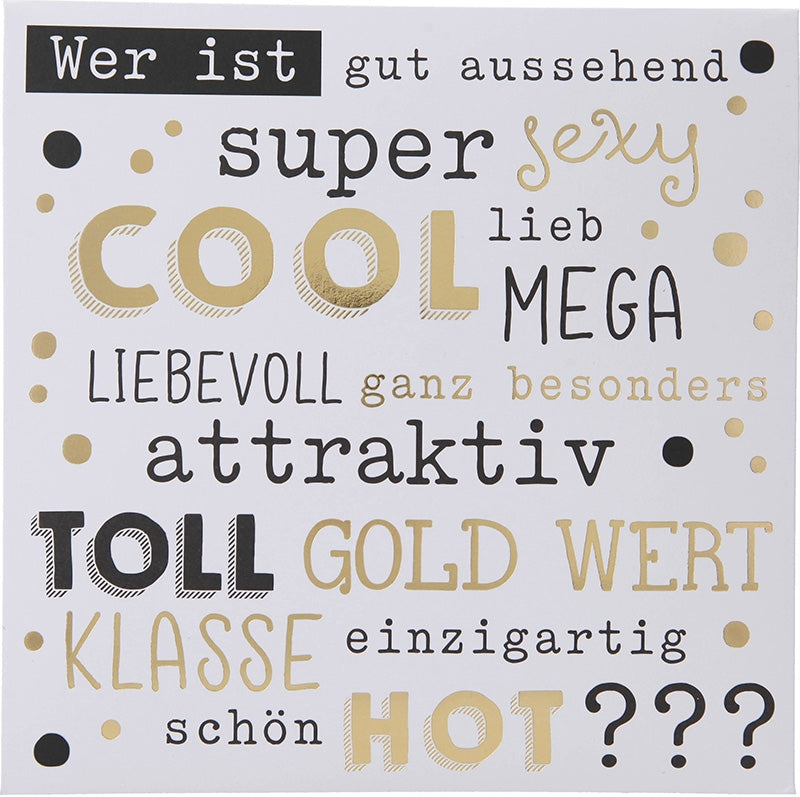 Wer ist gut aussehend, super sexy... Depesche