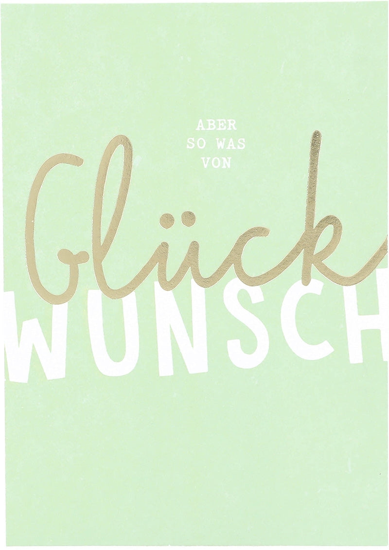 Aber so was von Glückwunsch Depesche