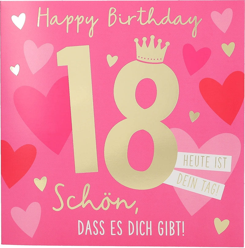 Happy Birthday 18 Schön, dass es dich... Depesche