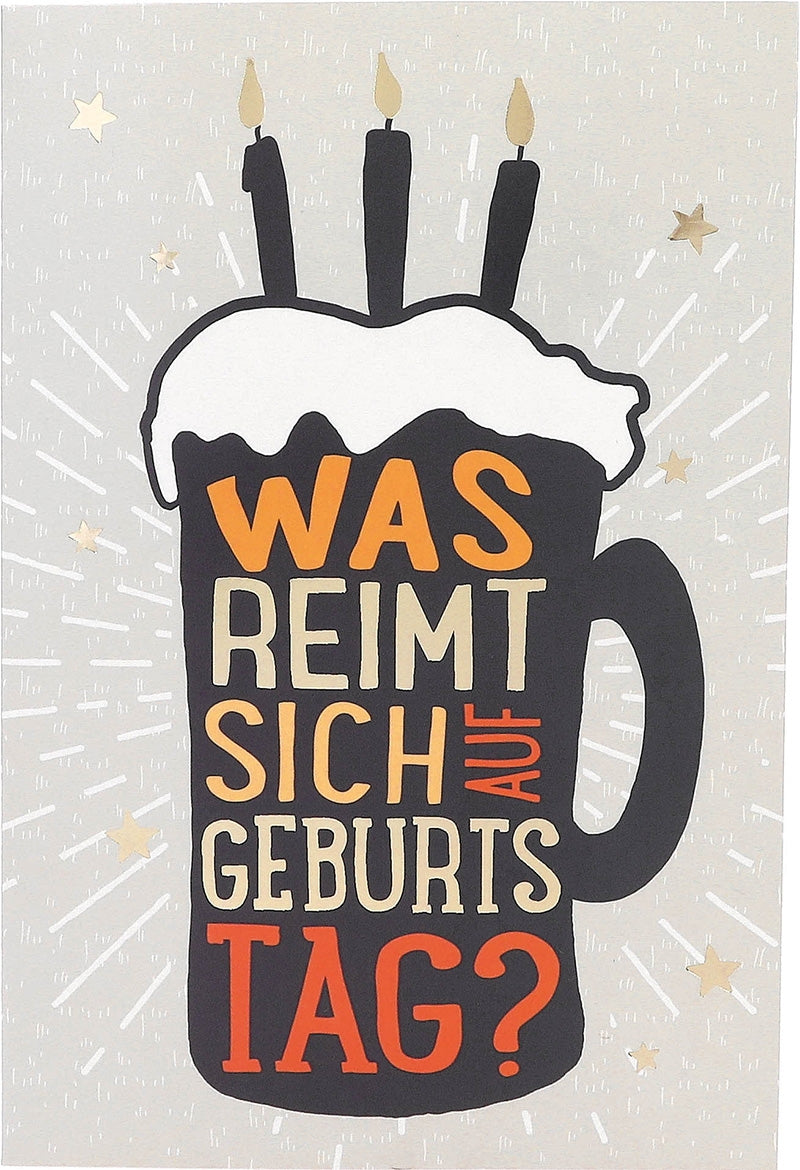 Was reimt sich auf Geburtstag! Depesche