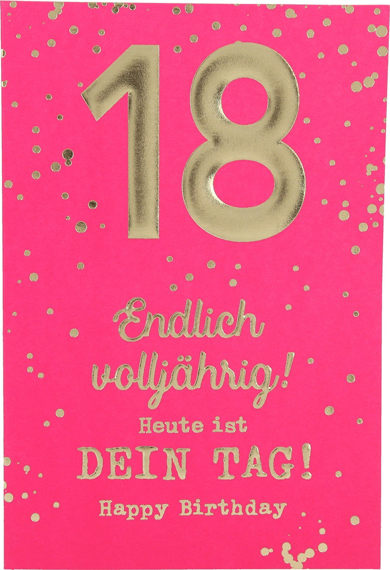 18 Endlich volljährig! Heute ist dein... Depesche
