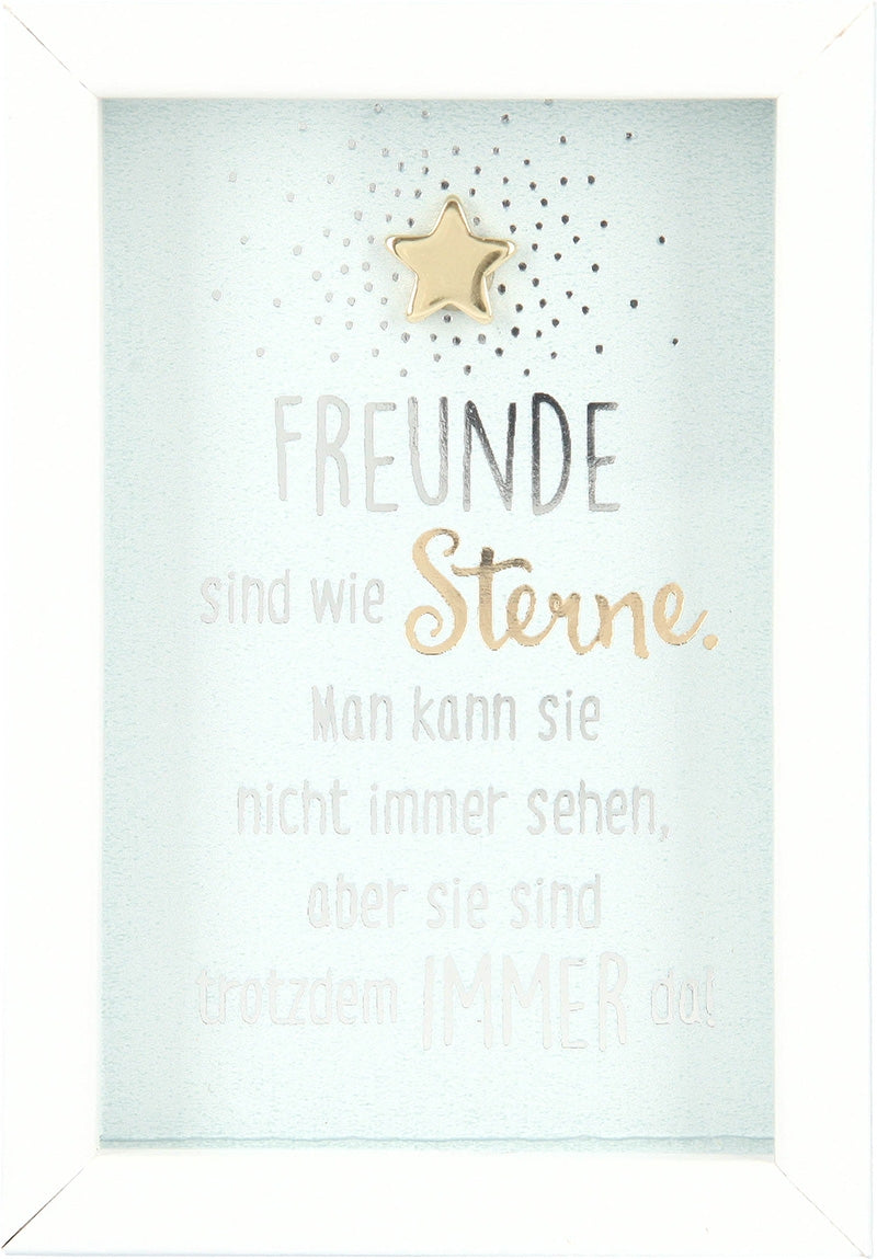 Freunde sind wie Sterne. Man kann sie... Depesche