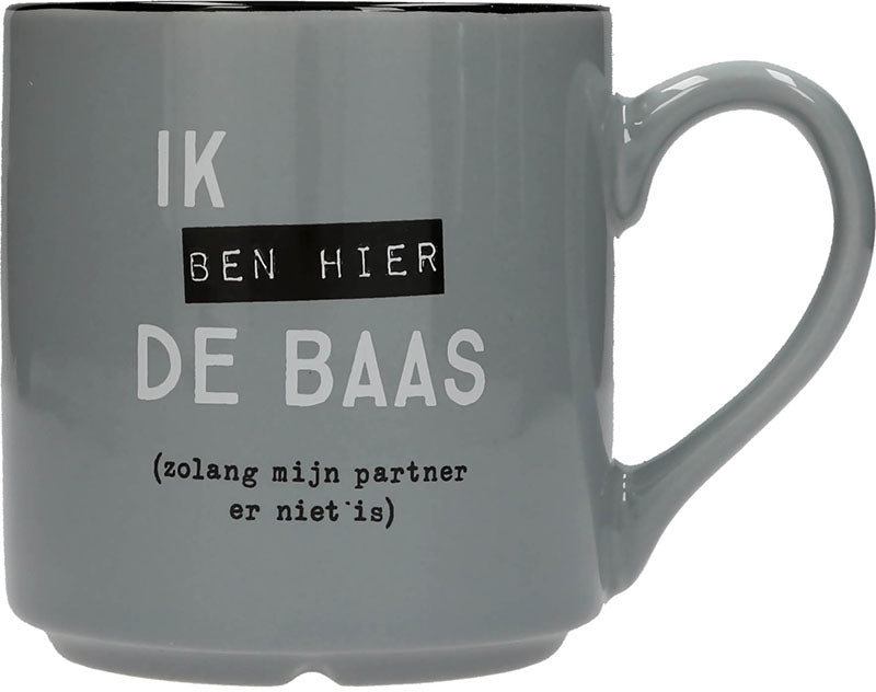 Ik ben hier de baas (zolang mijn...)