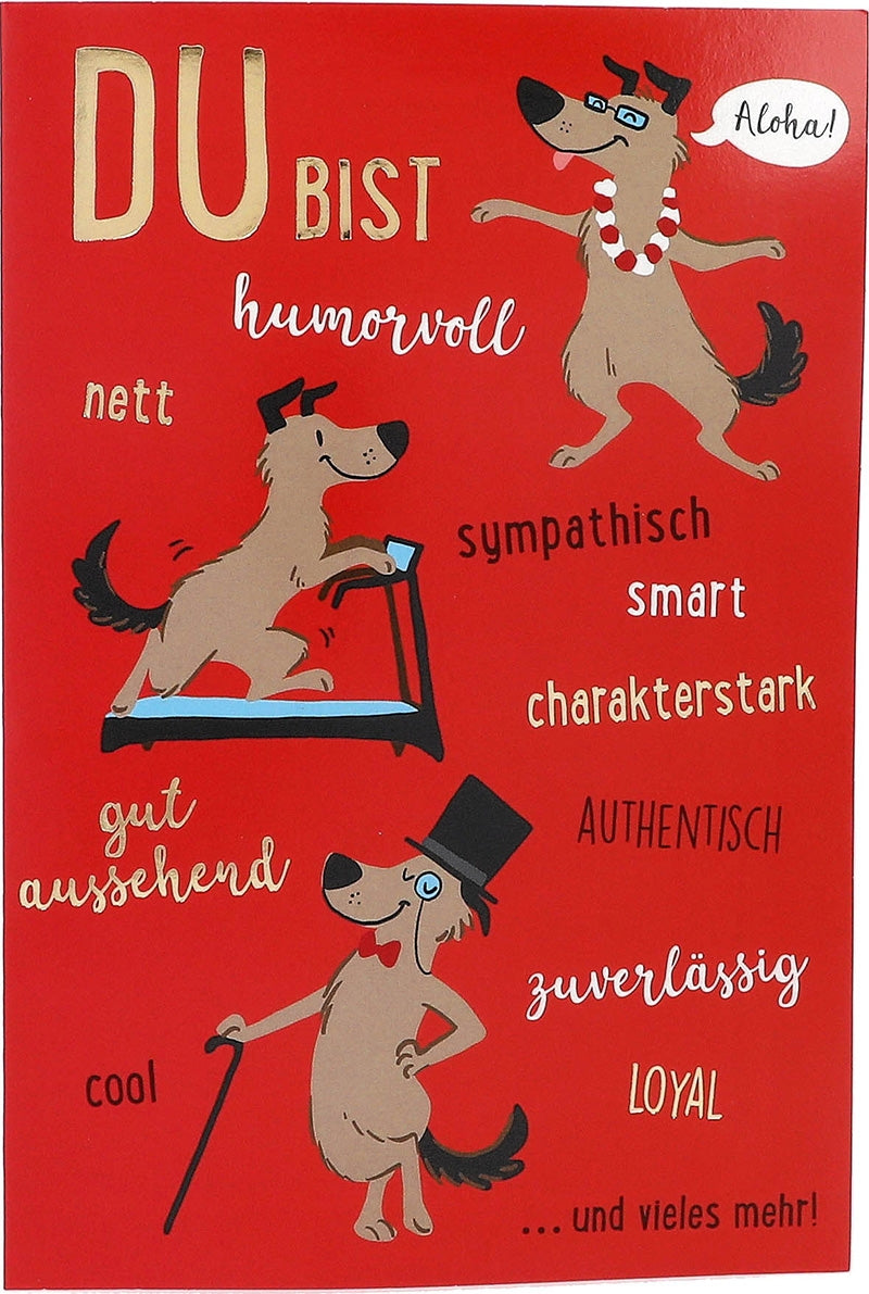 Du bist humorvoll nett sympatisch smart Depesche