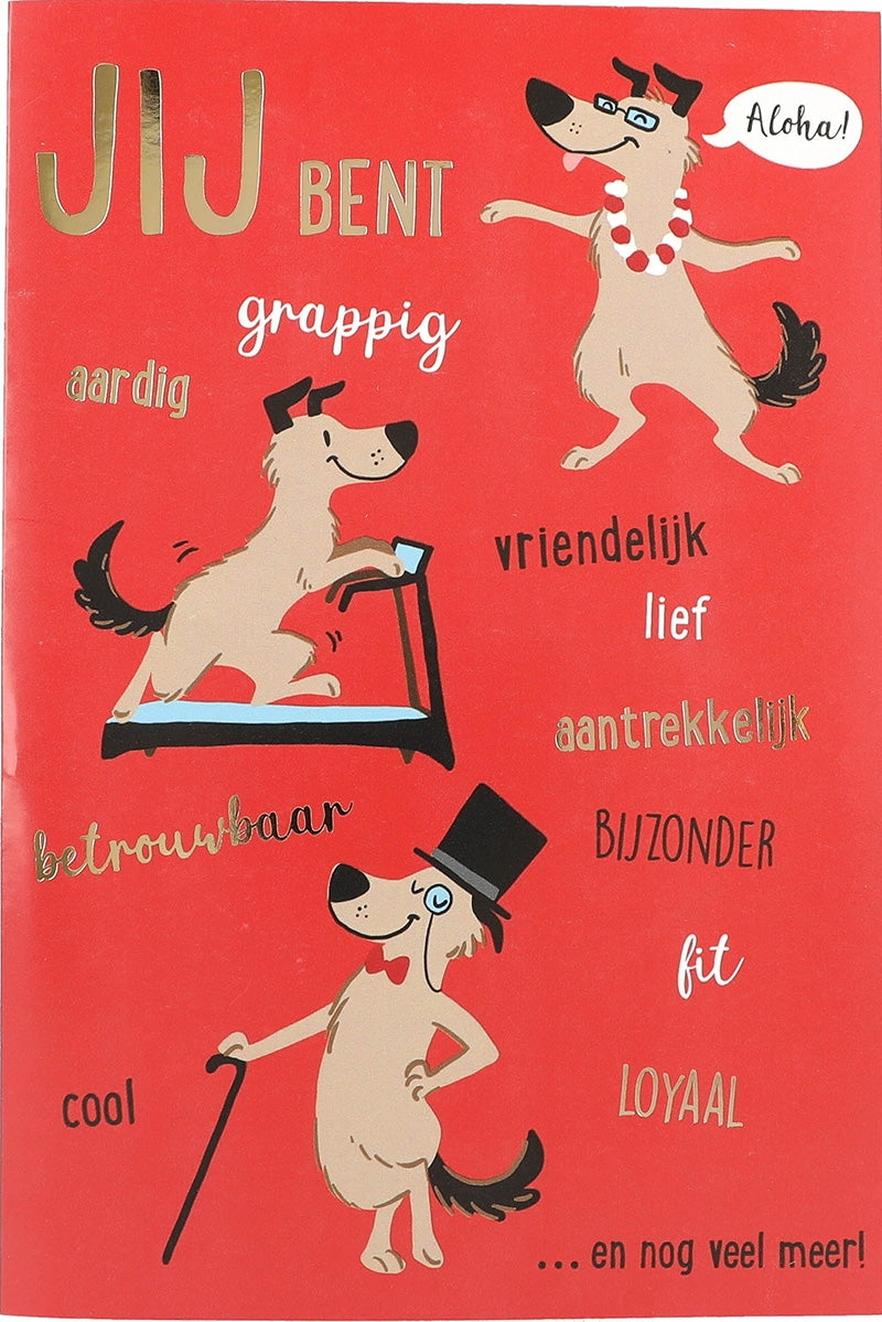 Jij bent grappig aardig vriendlijk lief Depesche