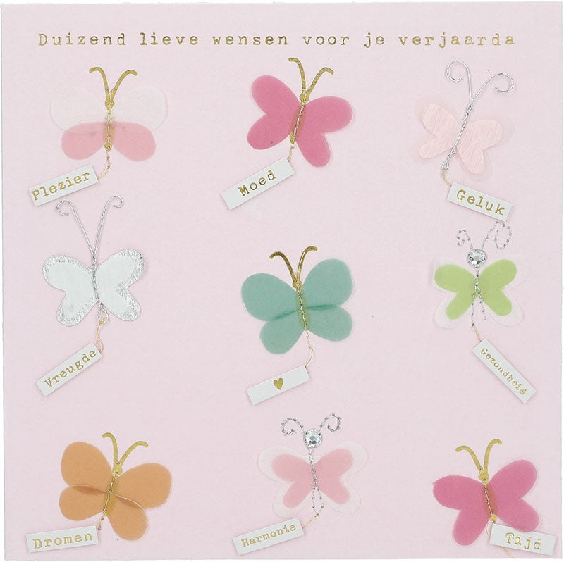 Duizend lieve wensen voor je verjaardag.