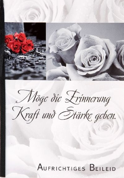 Möge die Erinnerung Kraft und Stärke... Depesche