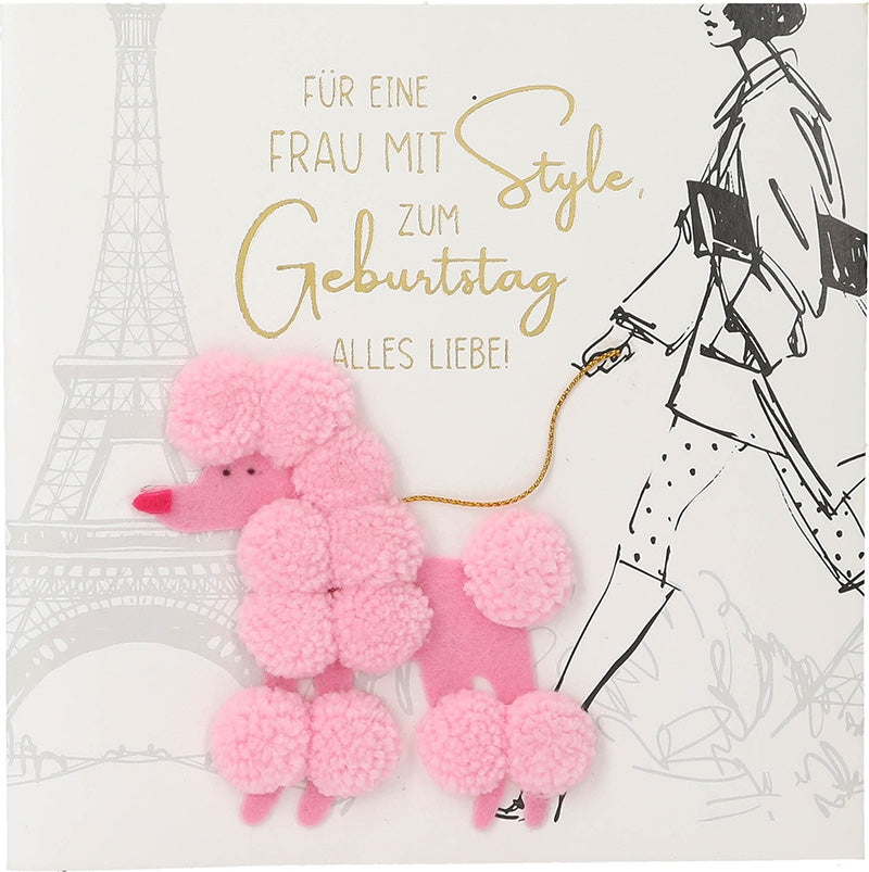 Für eine Frau mit Style, zum Geburtstag Depesche