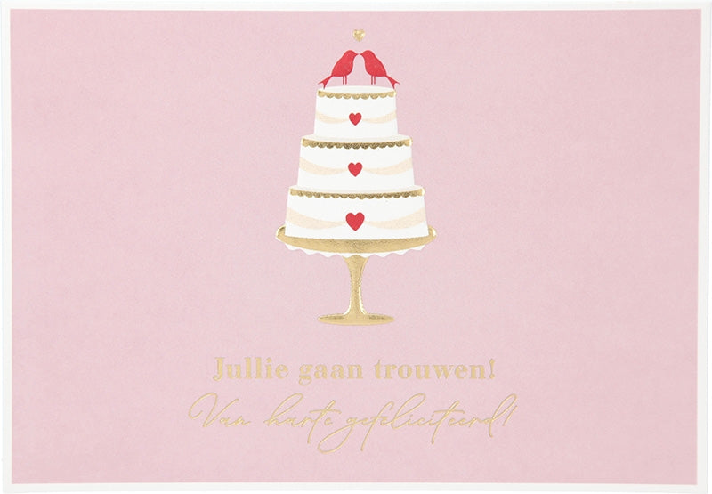 Jullie gaan trouwen! Van harte ... Depesche
