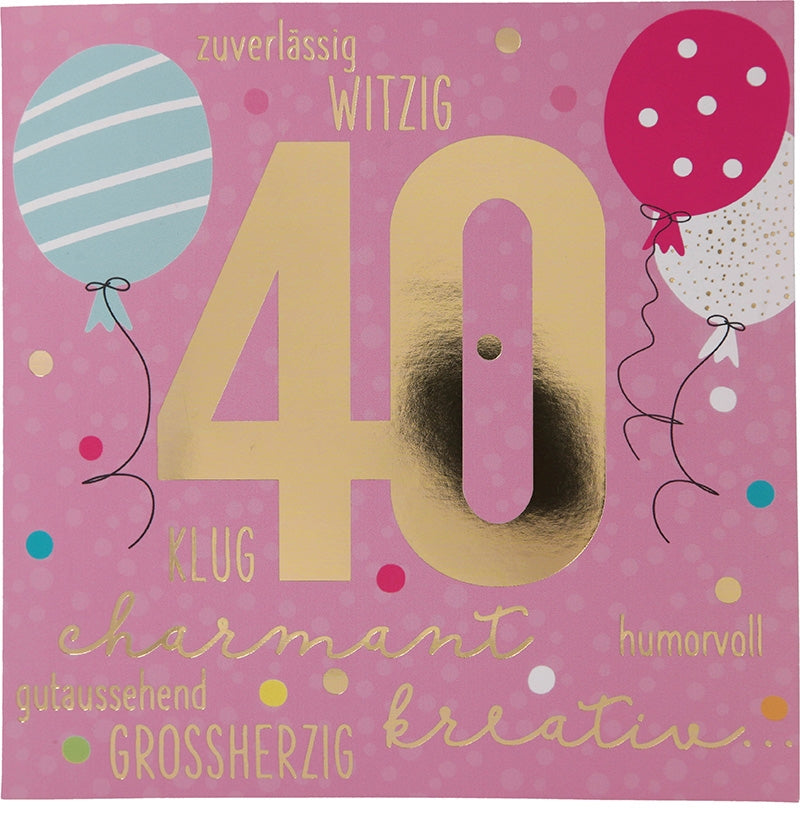 40 zuverlässig witzig klug charmant... Depesche