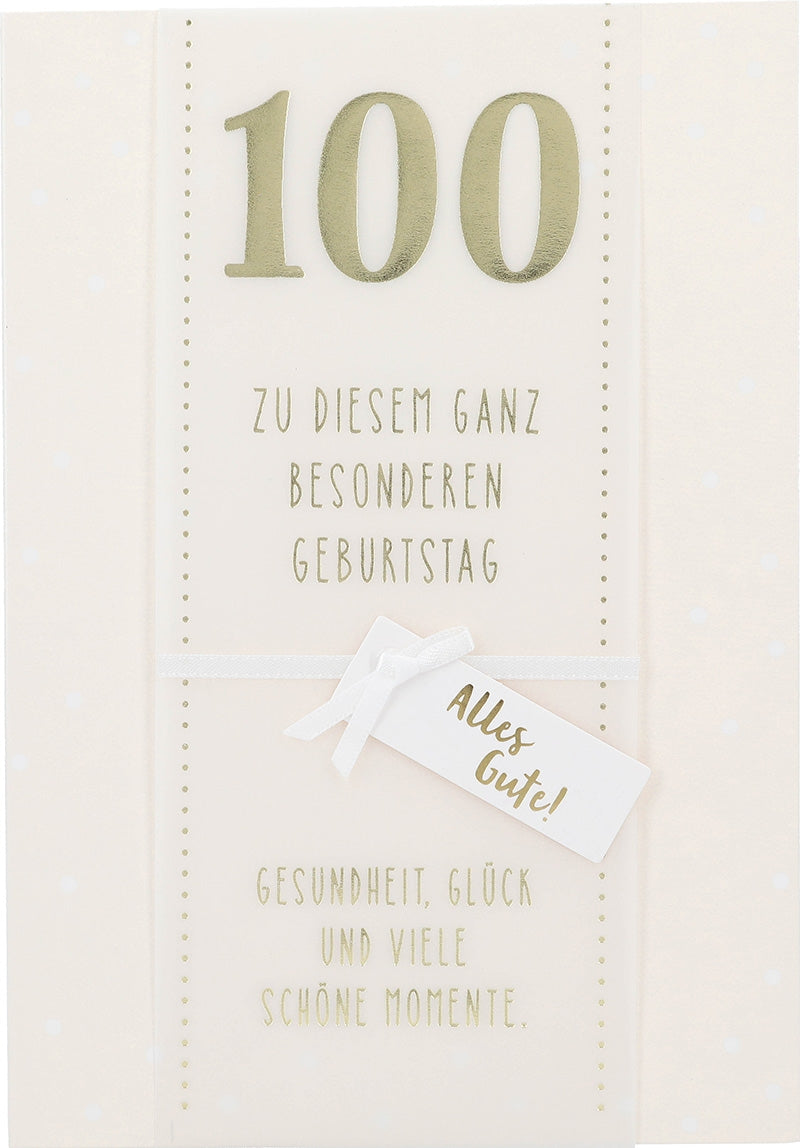 100 Zu diesem ganz besonderen Geburtstag Depesche