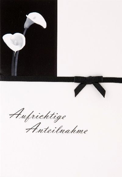 Aufrichtige Anteilnahme Depesche