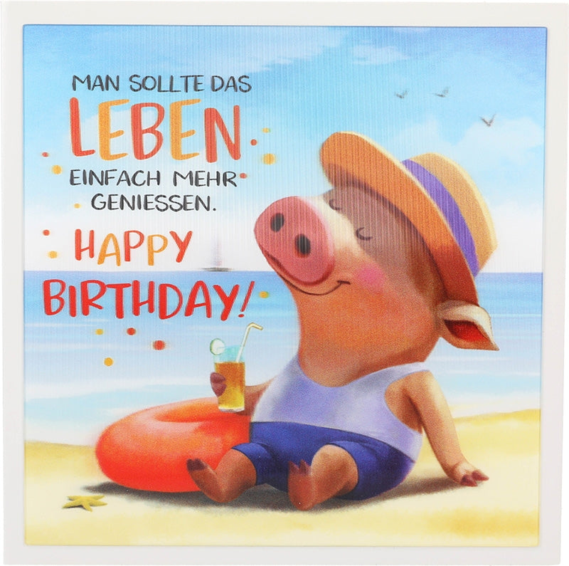 Man sollte das Leben einfach mehr ... Depesche