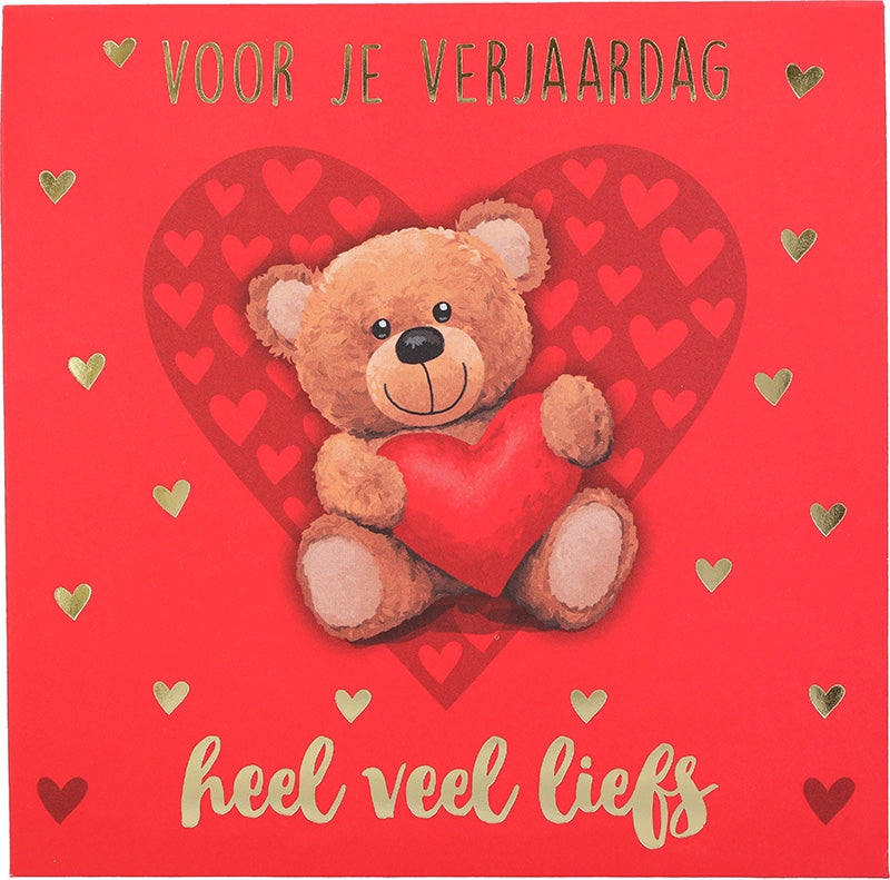 Voor je verjaardag heel veel liefs