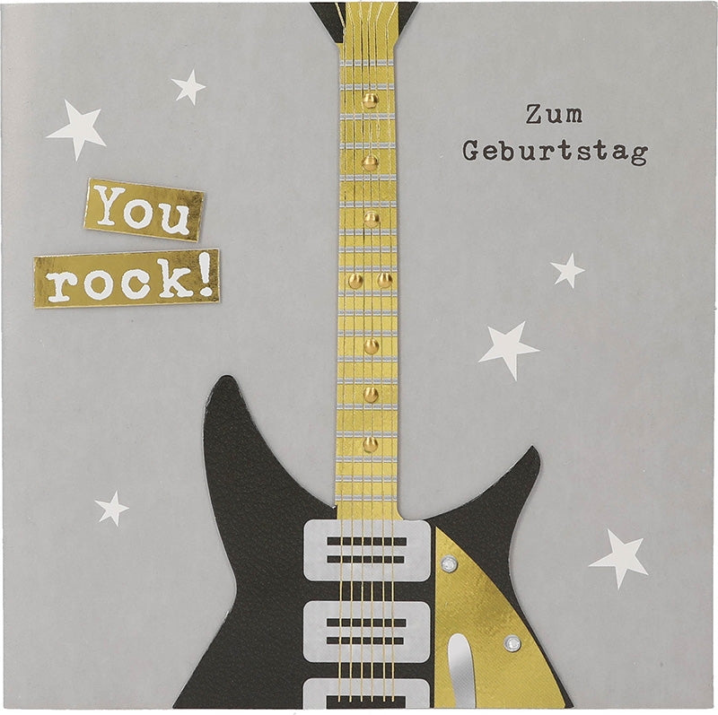 You rock! Zum Geburtstag Depesche